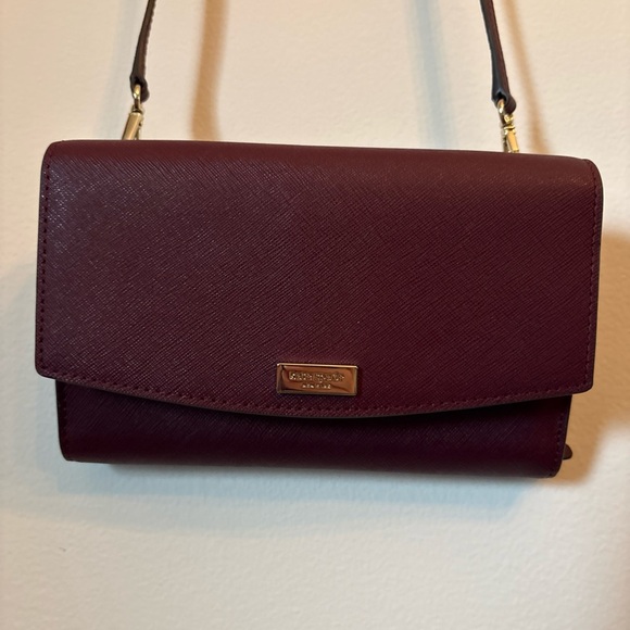kate spade Handbags - Kate Spade New York Deep Burgundy Crossbody Bag